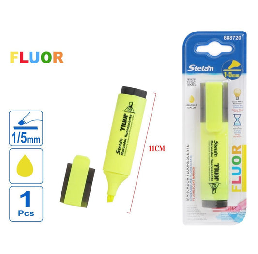 marcador fluorescente amarillo | 1-5 mm