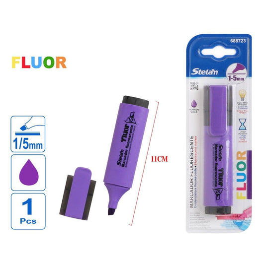 marcador fluorescente morado | 1-5 mm