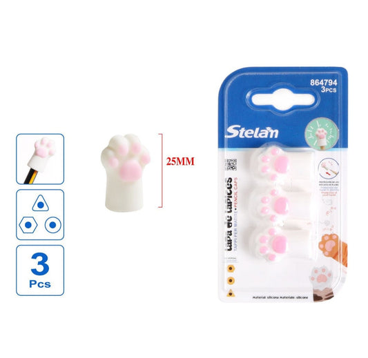 tapas lápiz patita de gato | pack 3 uds