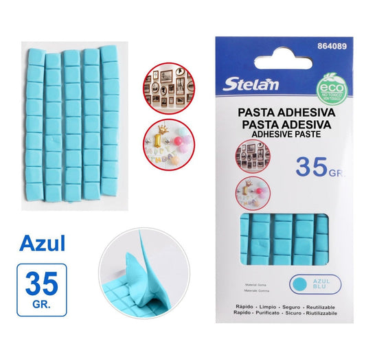 Pasta adhesiva azul