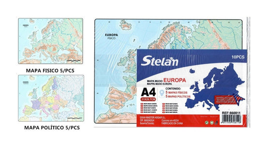 Mapa Europa A4